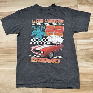 Tee Luv Gray Las Vegas Nevada Camaro Size Medium Men’s Short Sleeve